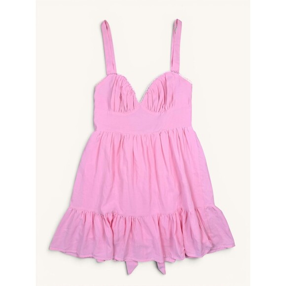 Princess Polly Dresses & Skirts - Princess Polly Pink Babydoll Mini Dress Size 4